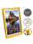 картинка Фоторамка15х21 124283(1300B-046A1)-15х21 золото металлик с акриловым стеклом от магазина МОЛТИ