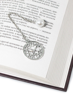 картинка Закладка L4-Ч ддя книг металлическая с украшением Часы от магазина МОЛТИ