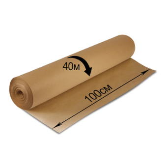 картинка Крафт-бумага в рулоне, 1000 мм х 40 м, плотность 78 г/м2, BRAUBERG, 440148 от магазина МОЛТИ