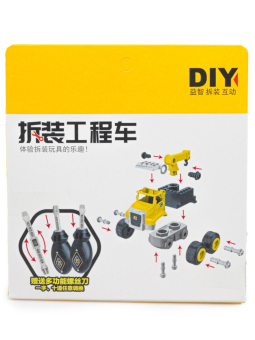 картинка Игрушка XY03-2  машинка строительная техника с отверткой в и/у 14,5х10х14,5 (180гр) от магазина МОЛТИ