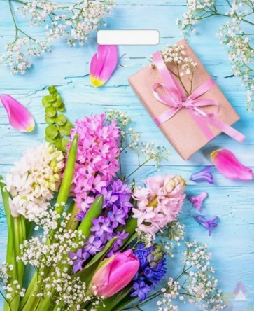 ПР 38х45 60мкм Ламинат "Яркие гиацинты" 500/пак