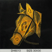 Набор для творчества "Картина нитью" 30*30 Лошадь 6013