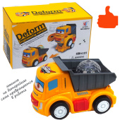 Машина АК4-52/338-53 трансформер свет+звук в коробке 16х10х10см