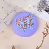 Стопер 250822-17 детский Бабочка декоративный клеющий 4х4 см.