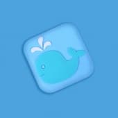 Стопер 250822-21 детский Кит декоративный клеющий 4х4 см.