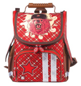 Ранец жесткокаркасный BRAUBERG для начальной школы, мальчик, Медведь, 34х26х16 см, 226916