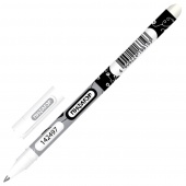 Ручка стираемая гелевая ПИФАГОР, корпус двухцветный, узел 0,5мм, линия 0,35мм, черная, 142497