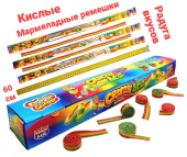 Мармелад CRAZY GUMMY CRAZY BELT кислый ремешок Тутти - фрутти MAR089 15 гр*12 (54 )