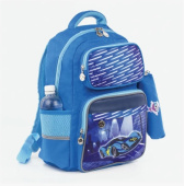 Рюкзак ЮНЛАНДИЯ с пеналом в комплекте, эрго-спинка, мальчик, Машина, 42х29х14 см, 227851