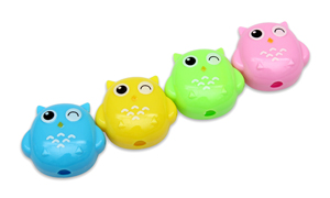 Точилка с контейнером СОВА 5х4,5х2 см (ТК-2332) в пластик. тубе,кратно 58