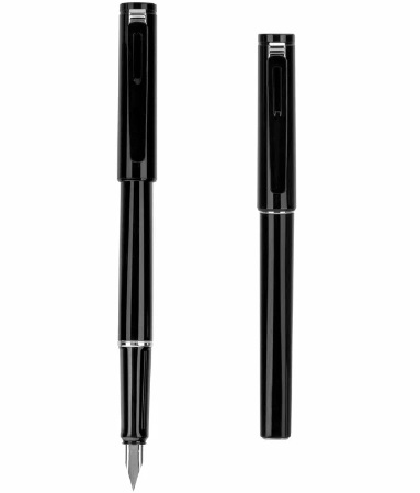 Ручка метал. перьевая черная 