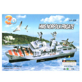 Пазл 3D LX 229 Фригат 28х1х21 55РС