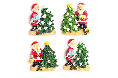 Магниты Дед Мороз с елкой арт. 2154
