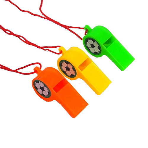 Свисток 29-2-4 (12) Футбольный мяч с подвесом 4,5х2,5х1,5см пластик