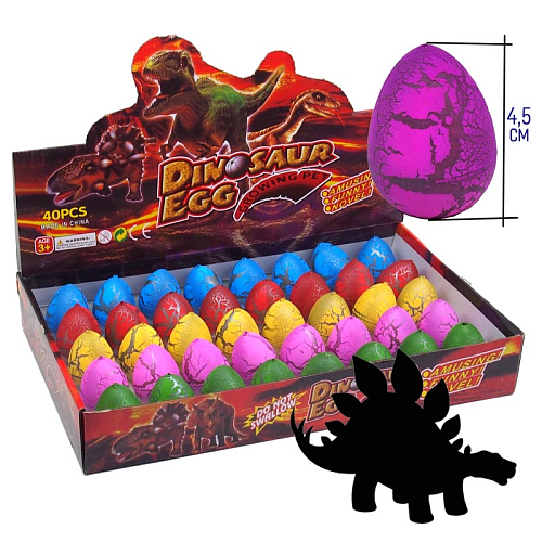 Растушки 1845-4 (40) яйцо динозавра 4,5х3х3см 