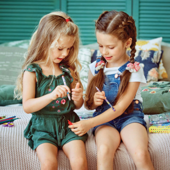 картинка Ручки гелевые ЮНЛАНДИЯ, НАБОР 6 ЦВЕТОВ, БЛЕСТКИ, корпус с печатью, узел 0,7 мм, линия письма 0,5 мм, 142802 от магазина МОЛТИ