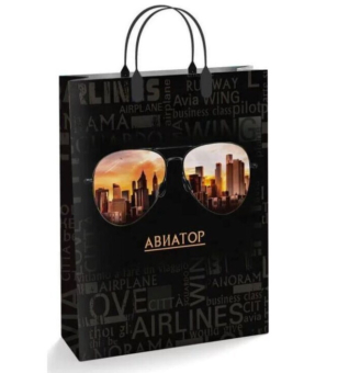 картинка ПЛР сумка 30х40 150 мкм "Авиатор" лам. (40/10) от магазина МОЛТИ