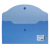 картинка Папка-конверт с кнопкой МАЛОГО ФОРМАТА (250х135 мм), прозрачная, синяя, 0,18 мм, BRAUBERG, 224031 от магазина МОЛТИ