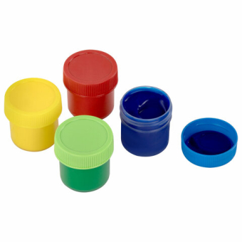 картинка Краски пальчиковые для малышей от 1 года, классические цвета, 4 по 35 мл, ЮНЛАНДИЯ, 192568 от магазина МОЛТИ