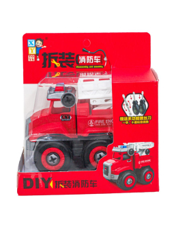 картинка Игрушка XY03-3  машинка пожарная техника с отверткой в и/у 14,5х10х14,5 (180гр) от магазина МОЛТИ