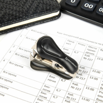 картинка Антистеплер для скоб № 10 и № 24/6, BRAUBERG "ST-100", с фиксатором, черный, 228578 от магазина МОЛТИ