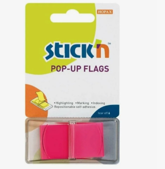 картинка Ярлычки-закладки пластиковые 44*25мм 50л цвета ассорти Z-сложение /1/ от магазина МОЛТИ