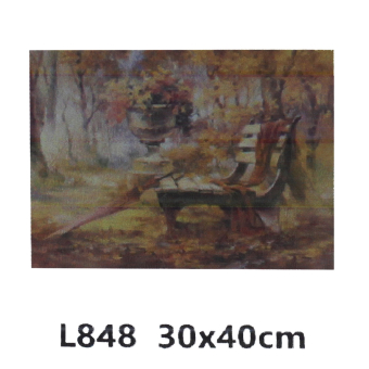 картинка Алмазн. живопись 40*30 ПОЛНОЕ Лавка в осеннем парке L848 от магазина МОЛТИ