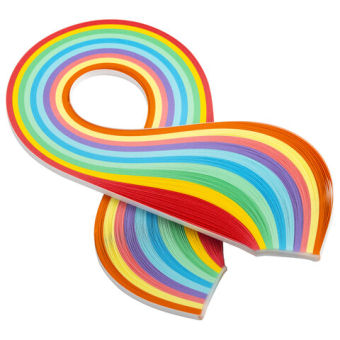 картинка Бумага для квиллинга "Радуга", 10 цветов, 200 полос, 3 мм х 300 мм, 80 г/м2, ОСТРОВ СОКРОВИЩ, 128750 от магазина МОЛТИ