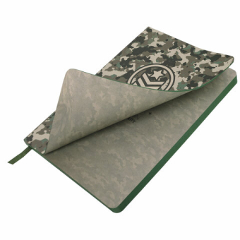 картинка Блокнот А5 (143x210 мм), BRAUBERG VISTA "Military", под кожу, гибкий, 80 л., 112085 от магазина МОЛТИ