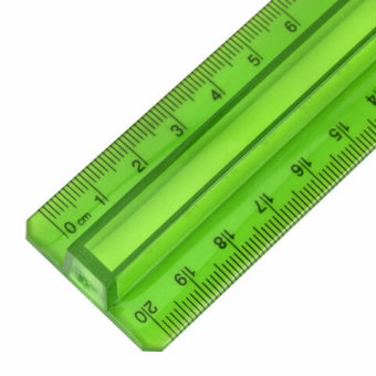 картинка Линейка пластик 20 см BRAUBERG, с держателем, прозрачная, неоновая, ассорти, 210834 от магазина МОЛТИ