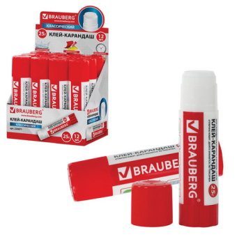 картинка Клей-карандаш BRAUBERG, 25 г, 220871 от магазина МОЛТИ