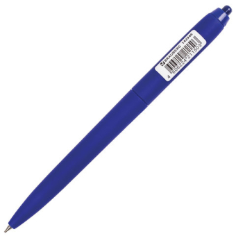 картинка Ручка шариковая масляная автоматическая BRAUBERG "Sky Blue", СИНЯЯ, soft-touch, узел 0,7 мм, линия письма 0,35 мм, 142946 от магазина МОЛТИ