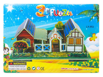 картинка Пазл 3D LX 852 объемный  Дом с верандой 28*21 от магазина МОЛТИ