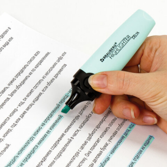 картинка Текстовыделитель BRAUBERG "DELTA PASTEL", БИРЮЗОВЫЙ, линия 1-5 мм, 151732 от магазина МОЛТИ