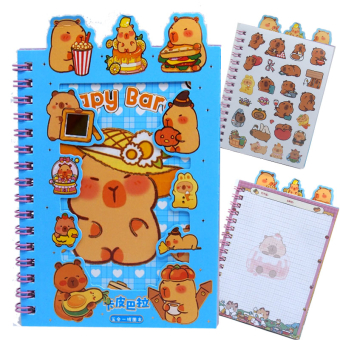 картинка Блокнот XQCC (24)  с наклейками на подвесе 16х0,5х11см клетка  от магазина МОЛТИ