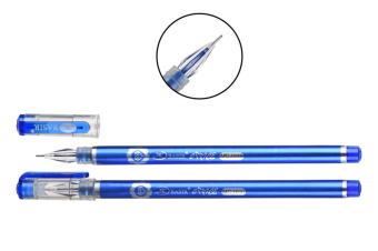 картинка Ручка гелевая BASIR синяя 0,5мм игол.пиш.узел Noble /12/144/864 К99 от магазина МОЛТИ