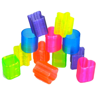 картинка Радуга-пружинка 929-8 (12) Фигурные малые прозрачные 3,5х2,5х2,5см пластик от магазина МОЛТИ