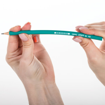 картинка Карандаш чернографитный STAFF "EVERYDAY" BLP-963, 1 шт., НВ, пластиковый, зеленый корпус, 180962 от магазина МОЛТИ