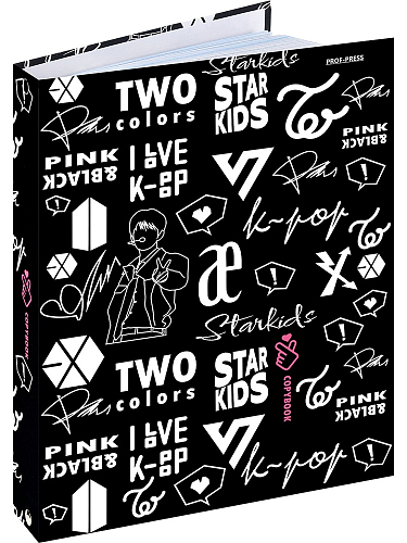 Тетрадь КЛЕТКА  80л. K-POP (80-5002) (на кольцах)
