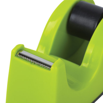 картинка Диспенсер для клейкой ленты BRAUBERG настольный, утяжеленный, средний, салатовый, 11,8х5х5 см, 440143 от магазина МОЛТИ