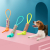 картинка Игрушка РТ067-З  для собак веревочно-силиконовая петля 31 см. зеленая от магазина МОЛТИ