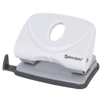 картинка Дырокол BRAUBERG "Original", до 20 листов, белый, 227787 от магазина МОЛТИ