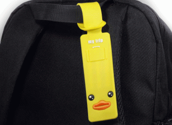 картинка Бейдж-бирка 250822-12 детская информационная Цыпленок 24х4 см. силиконовая. от магазина МОЛТИ