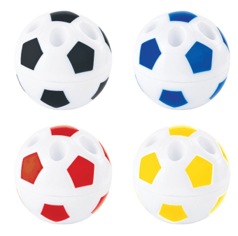 картинка Точилка ПИФАГОР "Мяч", с контейнером, подставка для 4х карандашей, пластиковая, ассорти, 228443 от магазина МОЛТИ