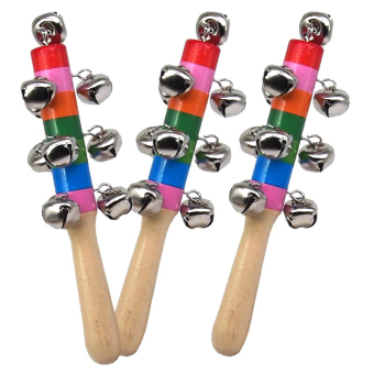 картинка Погремушка 211125-5 деревянная с бубенцами в и/у 19х5,5х5,5см от магазина МОЛТИ