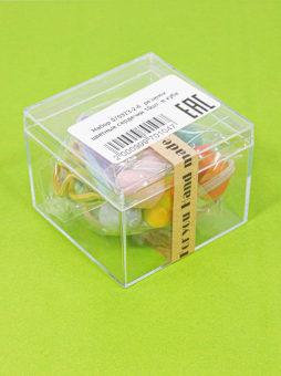 картинка Набор 070323-2-6  резинок цветные сердечки 10шт. в кубе от магазина МОЛТИ