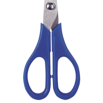картинка Ножницы BRAUBERG для левши "Left hand", 170 мм, синие, 2-х сторонняя заточка, 236785 от магазина МОЛТИ