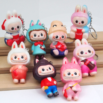 картинка Брелок-сквиш 1690-8 (50) Лабубу 7х3х4,5см  от магазина МОЛТИ