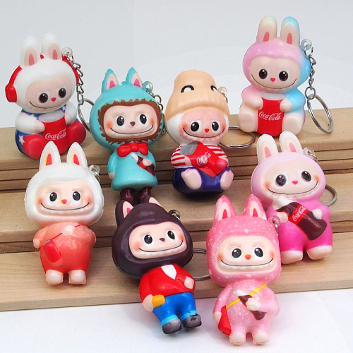 Брелок-сквиш 1690-8 (50) Лабубу 7х3х4,5см 