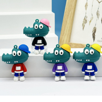 картинка Брелок DJJ418 Крокодил на стиле 5х2х4 см. резиновый от магазина МОЛТИ